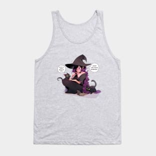 Just One More Chapter Purple. Halloween Book Lover. Tank Top